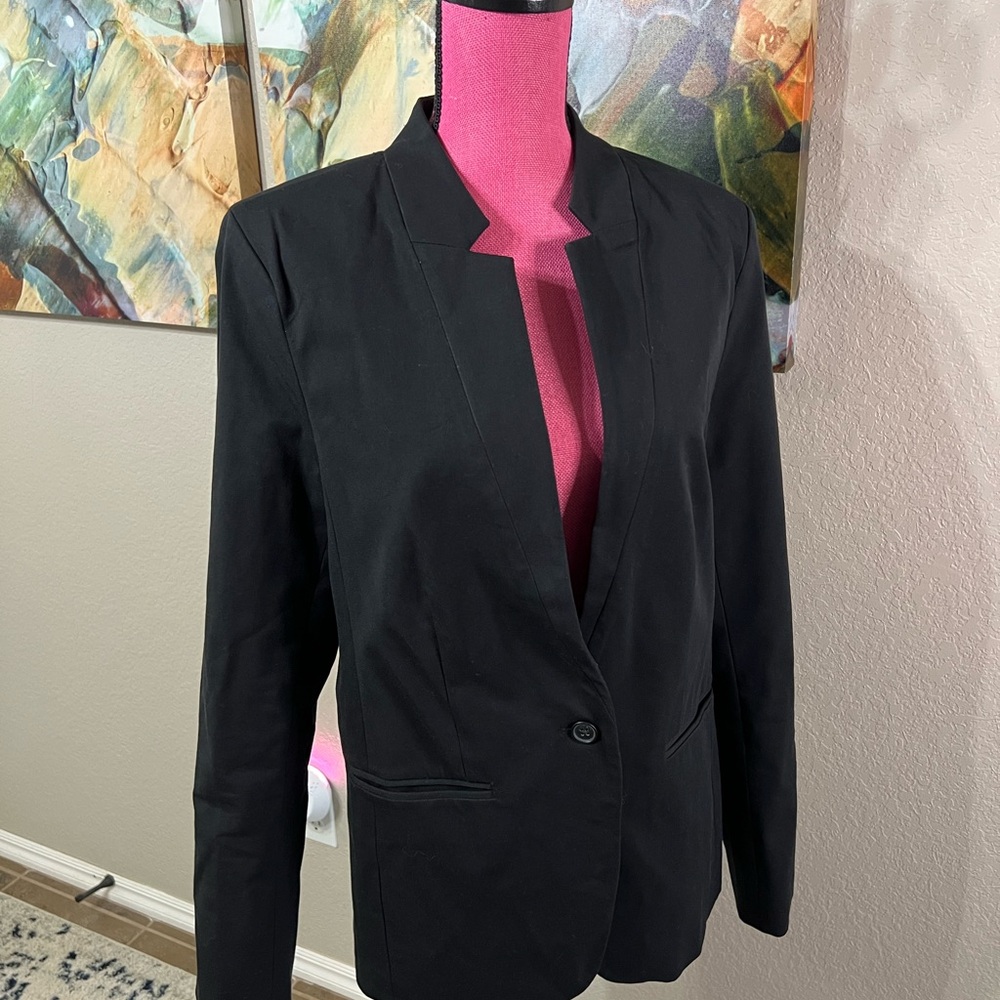 Women's Black Blazer - Old Navy Size L Tall